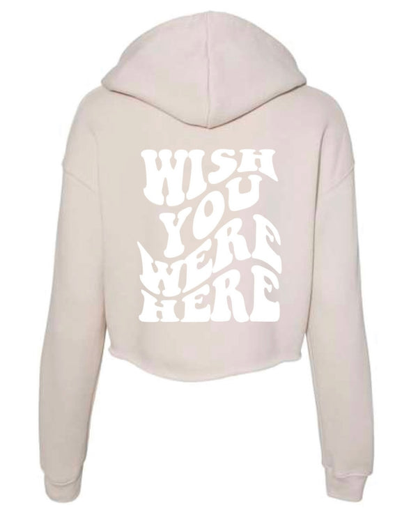 Wish you were here crop sweatshirt